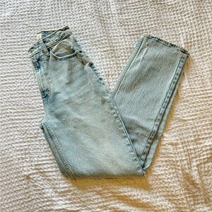 ABERCROMBIE AND FITCH | Curve Love | Size 00/24 | 90s Straight Ultra High Rise